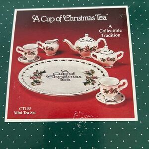 Miniature Bone China Tea Set NIB